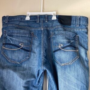 44x34 y2k embroidered FBD denim jeans bottoms